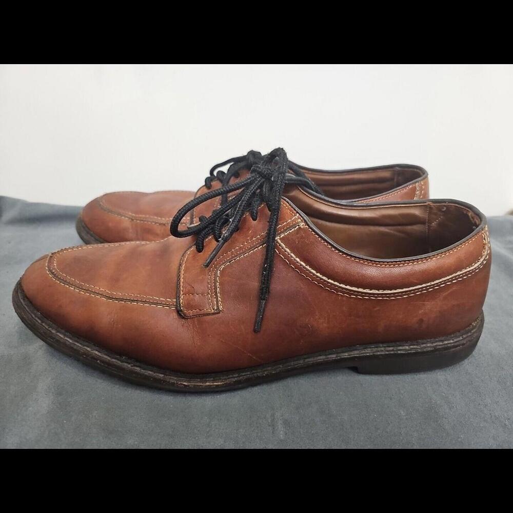 Allen Edmonds Wilbert Moc Toe Oxfords Mens Size 15D Brown Leather Dress Shoe EUC
